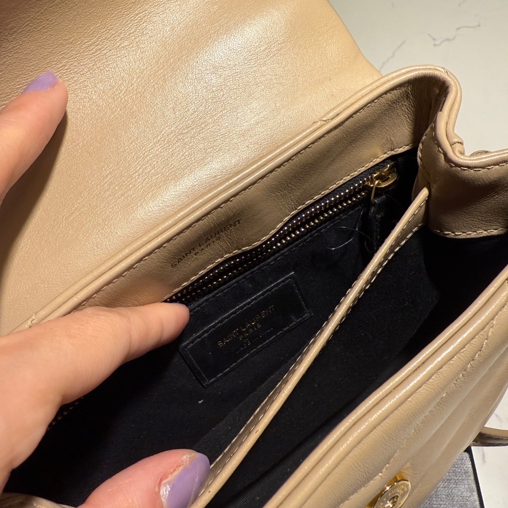 Saint Laurent Mini Loulou Matelassé Leather Crossbody Bag - Picture 6 of 9